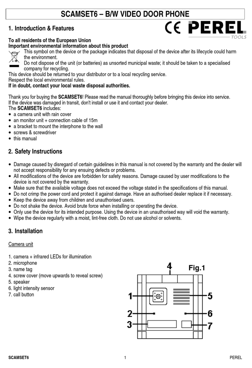 Perel SCAMSET6 Reference manual