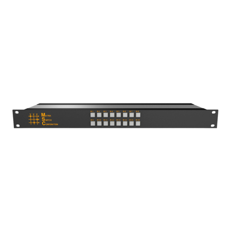 Matrix Switch Corporation MSC-HD161DEL product manual