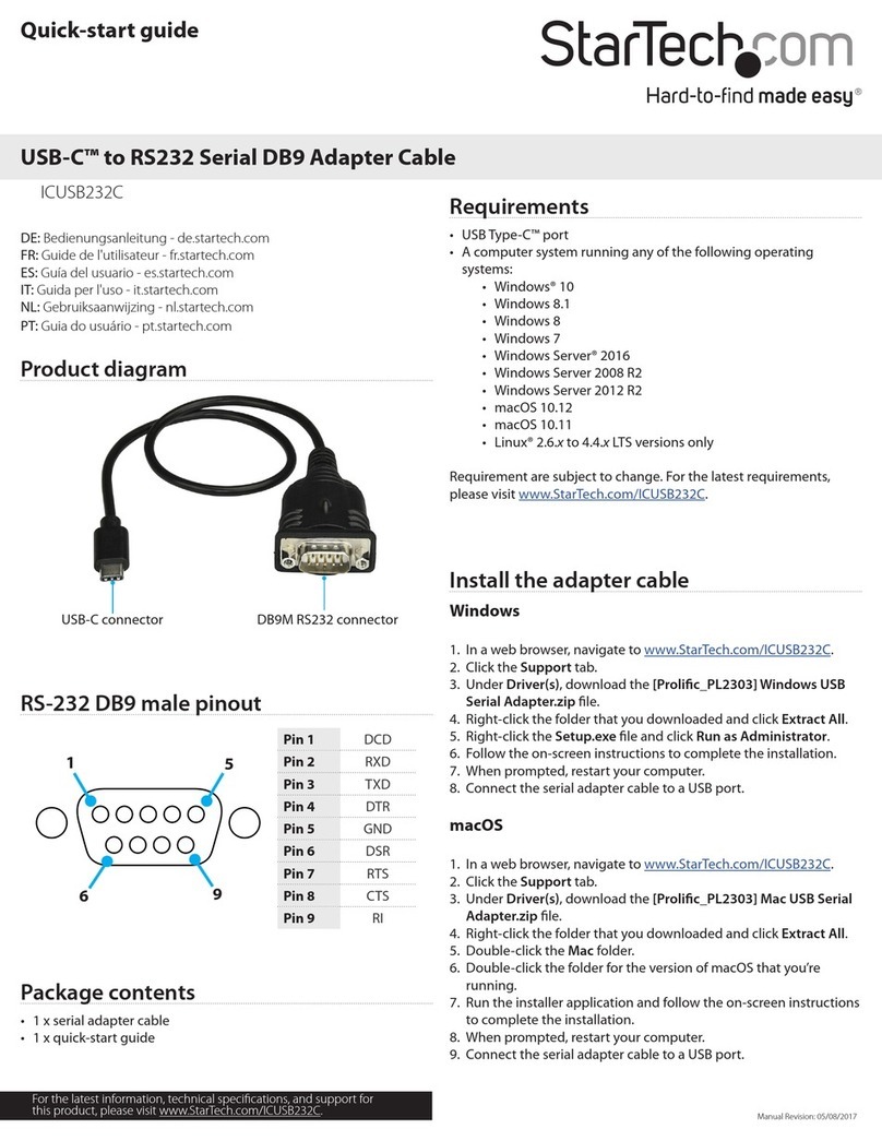 StarTech.com ICUSB232C User manual