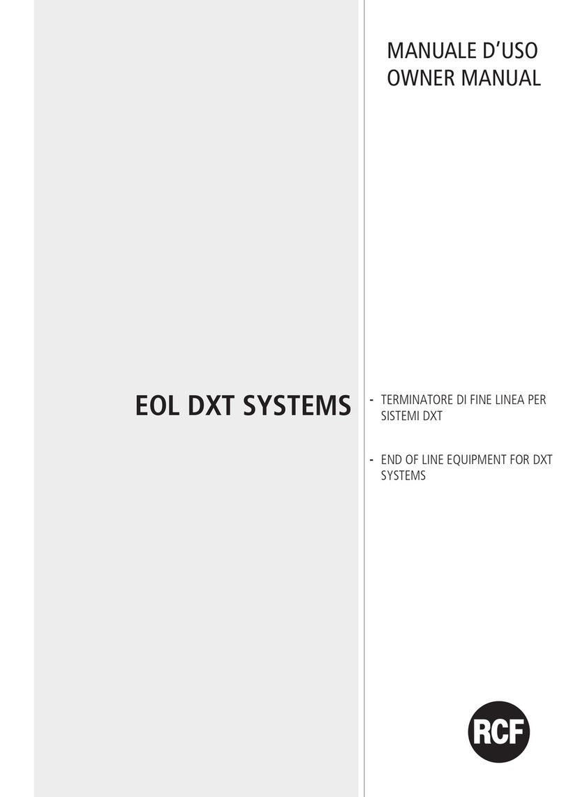 RCF EOL User manual