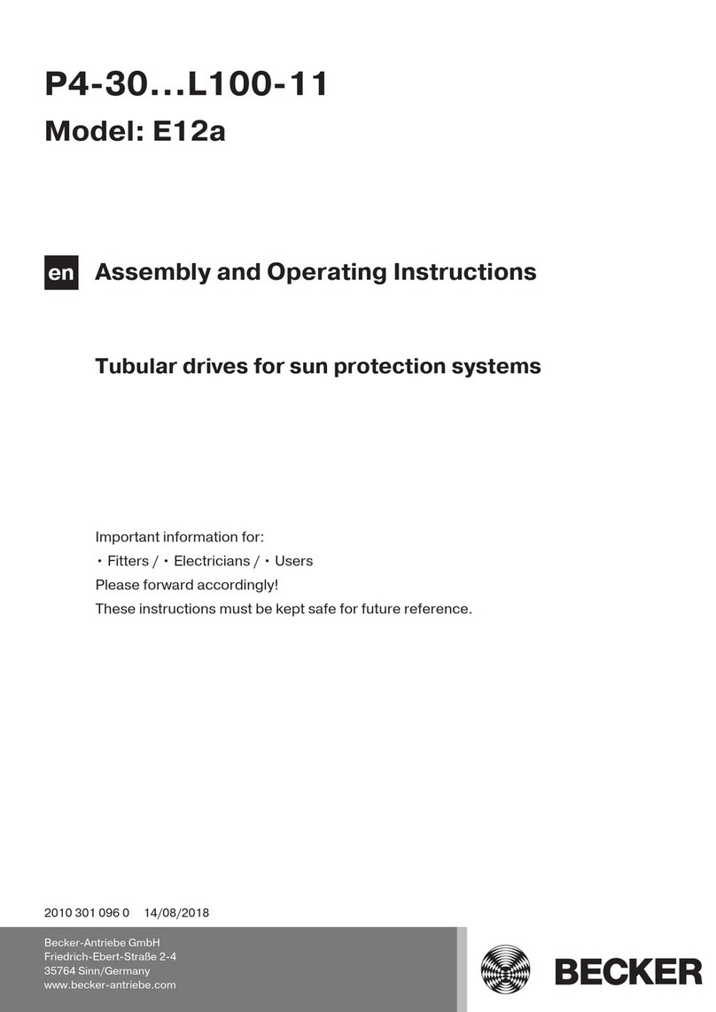 Becker E12a User manual