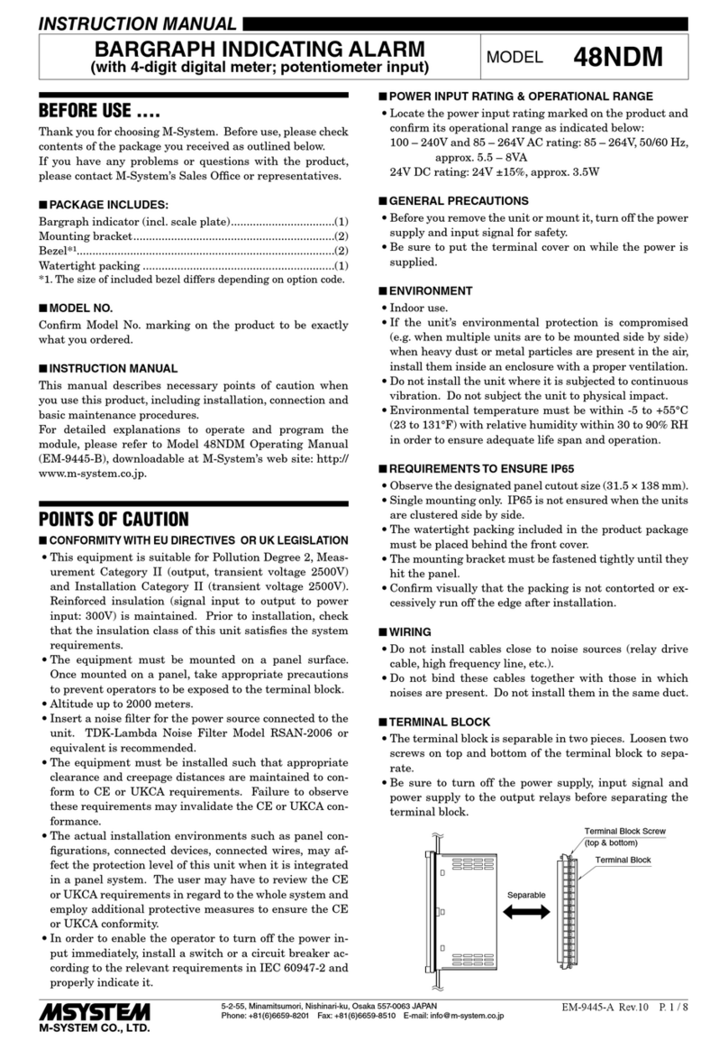 M-system 48NDM User manual