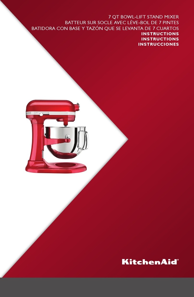 KitchenAid KSM7586POB1 User manual