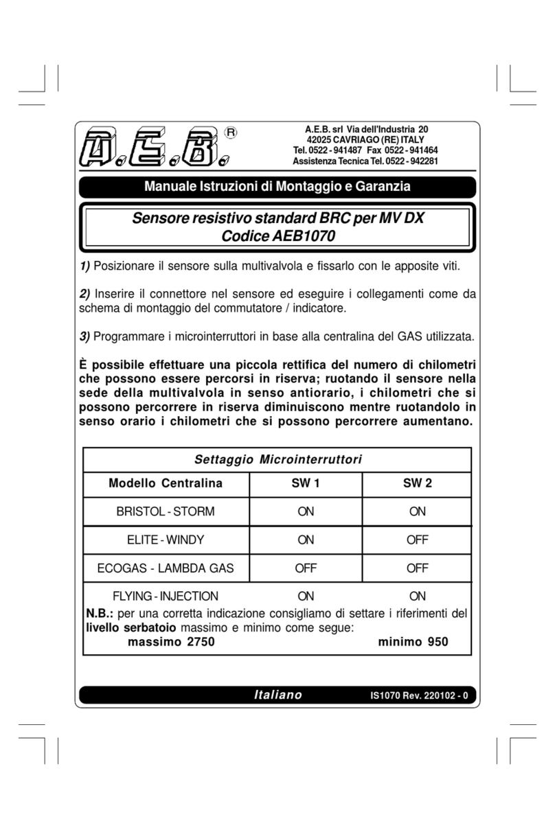 A.E.B. 1070 User manual