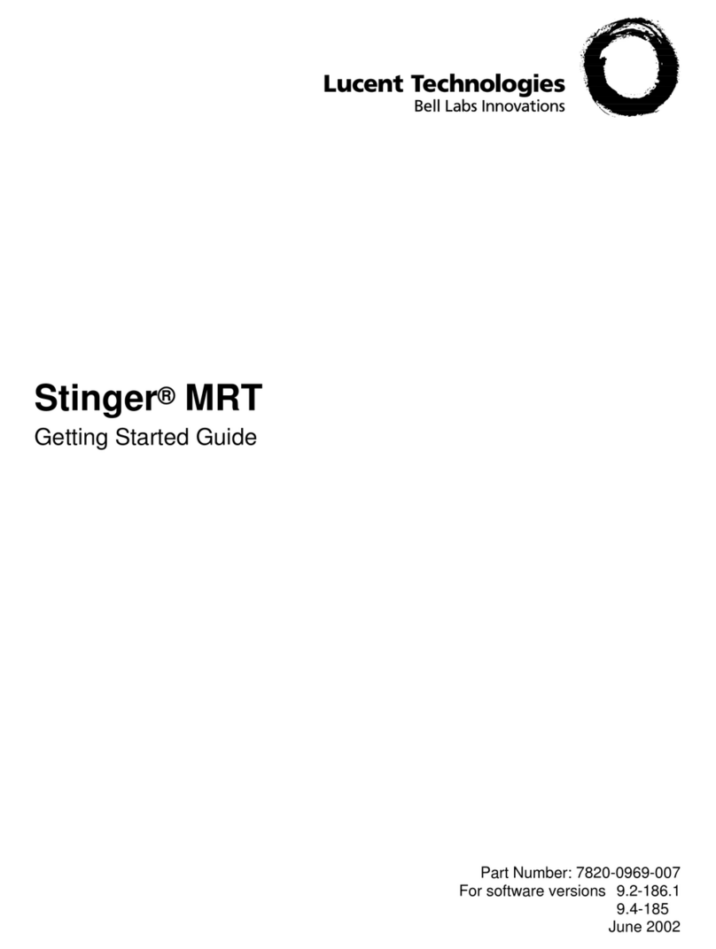 Lucent Technologies Stinger MRT User manual