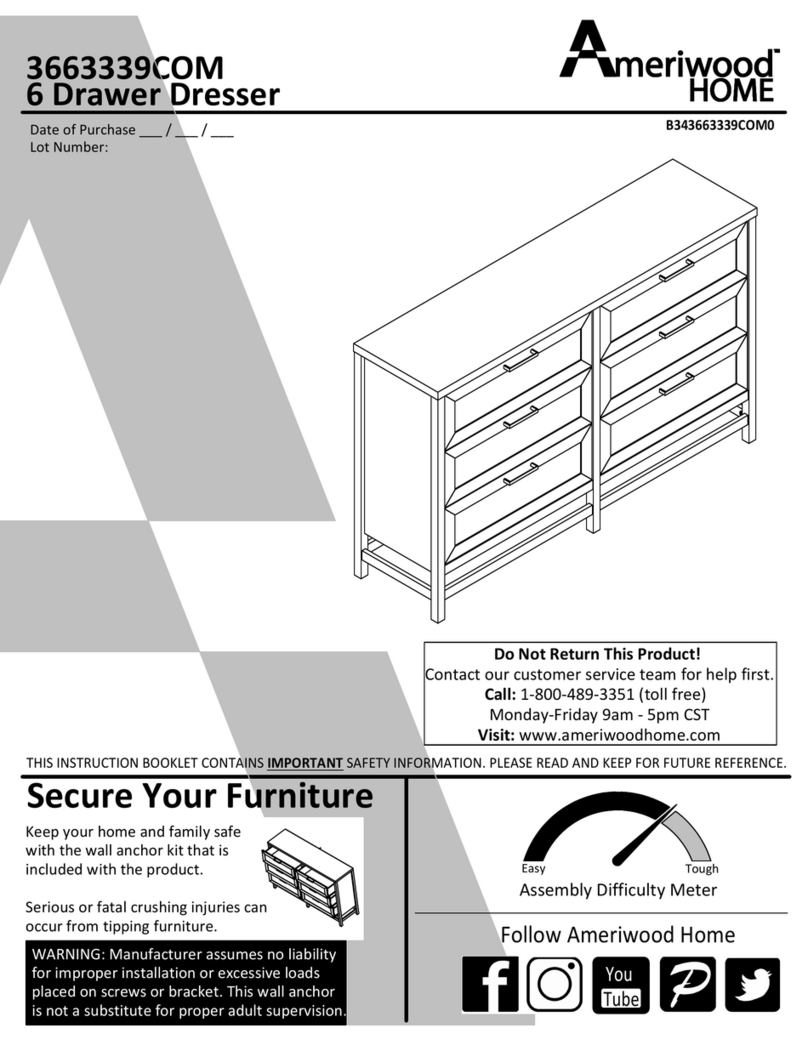 Ameriwood HOME 3663339COM User manual Ameriwood HOME 3663339COM User manual