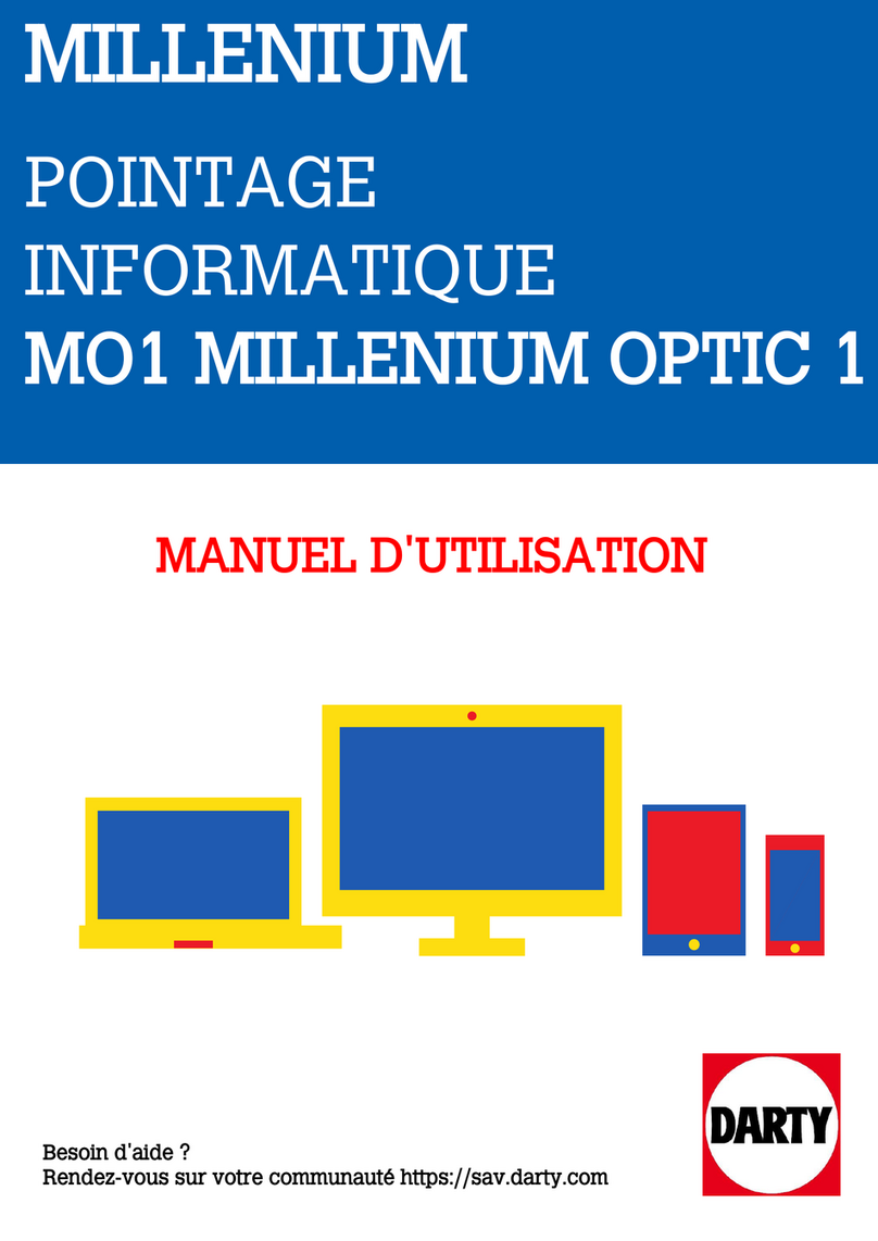 Millenium OPTIC 1 User manual
