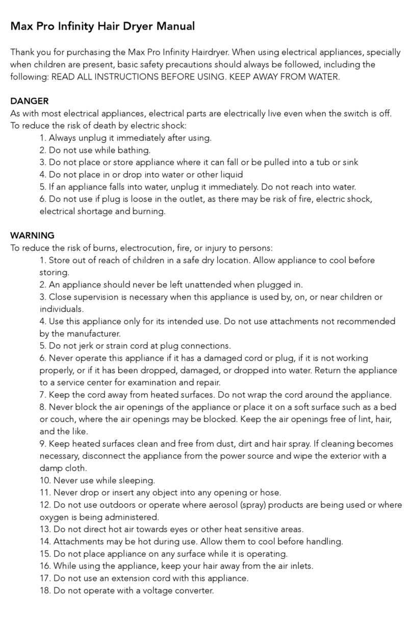Max Pro Infinity User manual Max Pro Infinity User manual