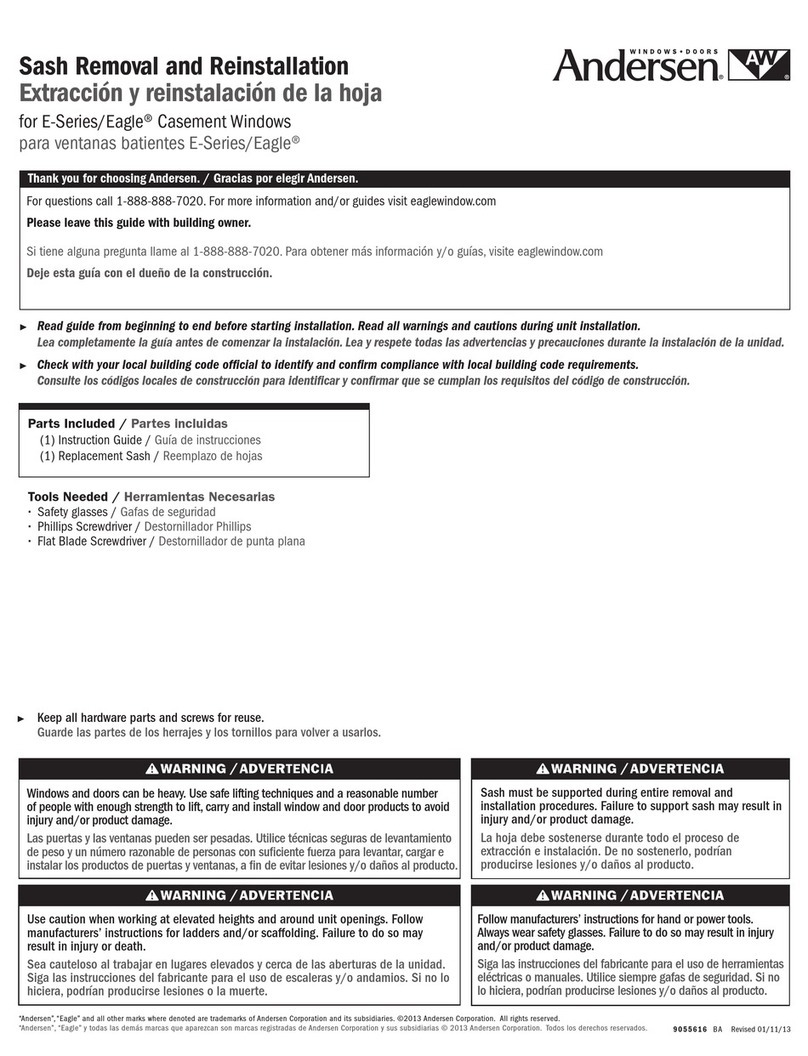 Andersen Eagle E Series User manual