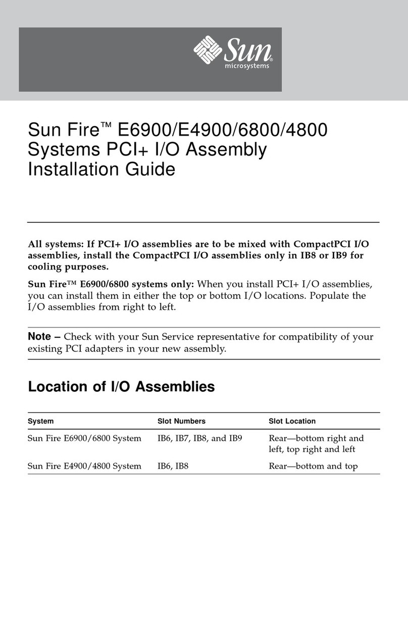 Sun Microsystems Sun Fire E6900 User manual