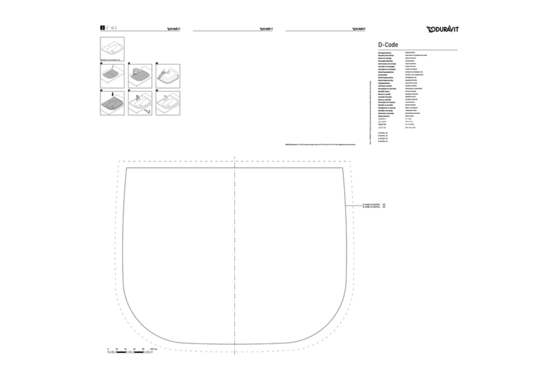DURAVIT D-Code User manual DURAVIT D-Code User manual