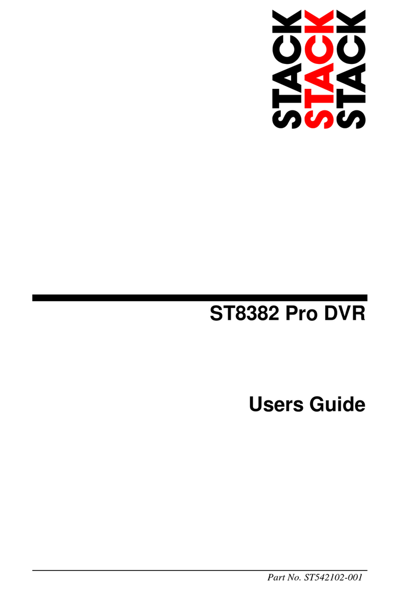 Stack ST8382 Pro DVR User manual