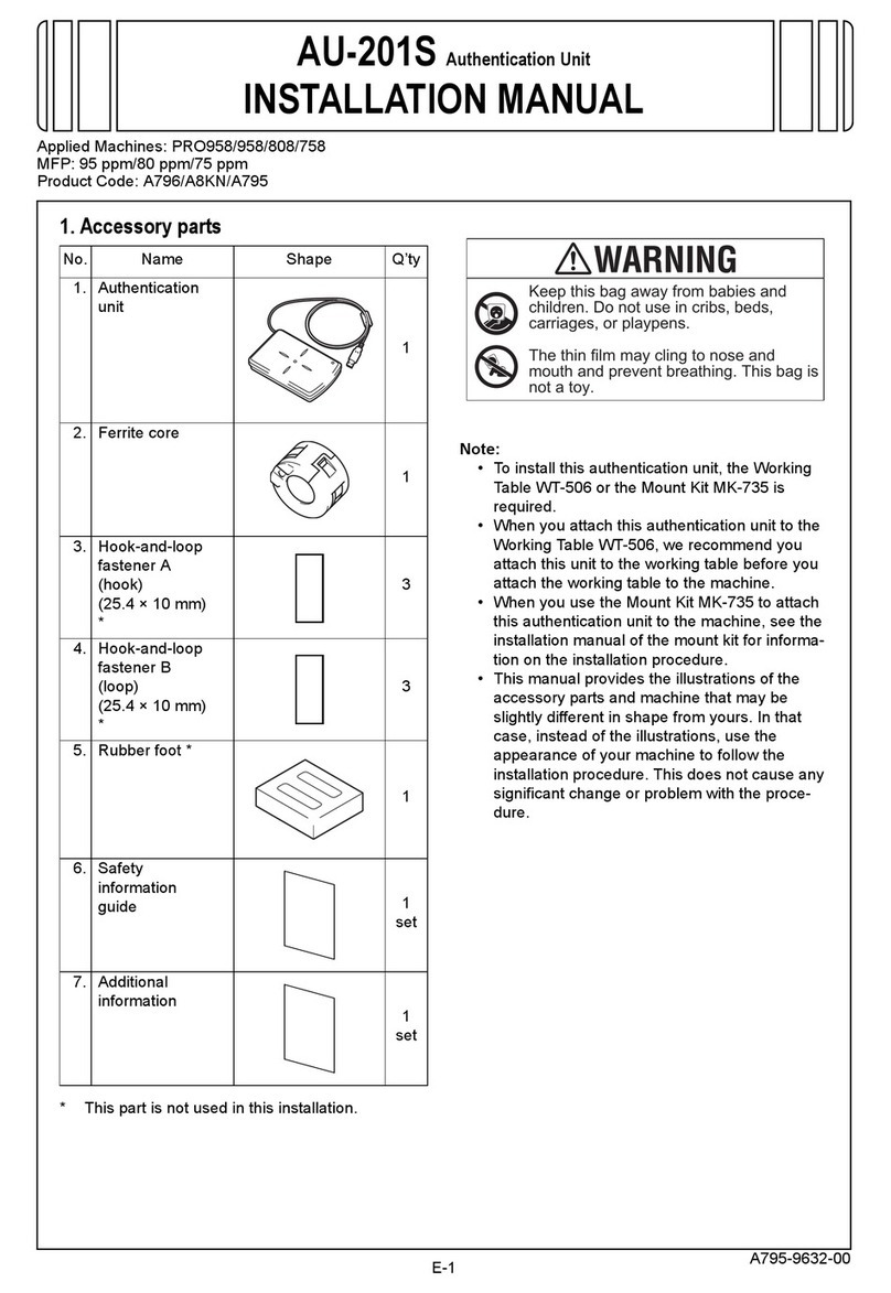 Konica Minolta AU-201S User manual