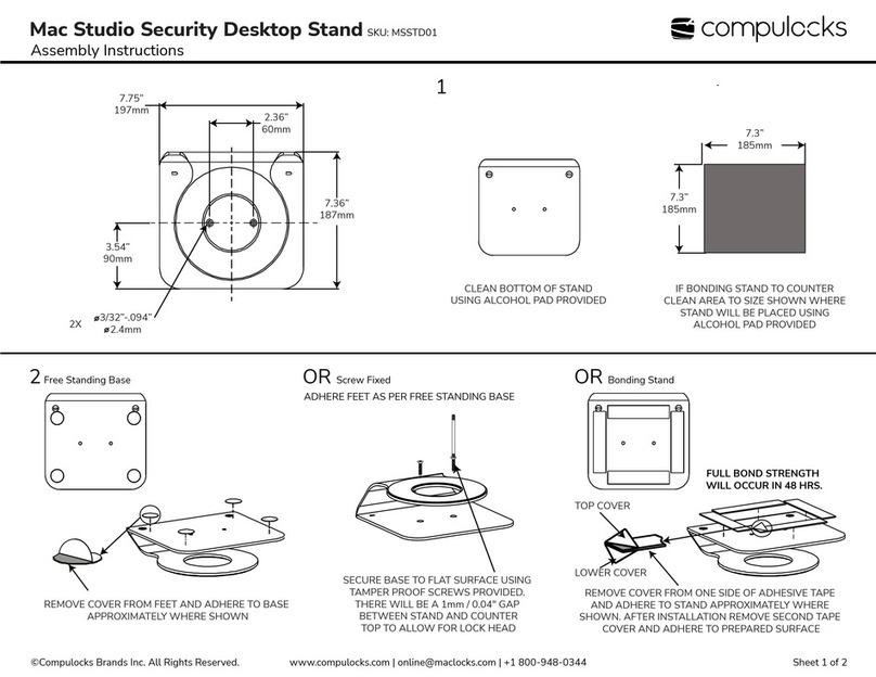 compulocks Mac Studio MSSTD01 User manual