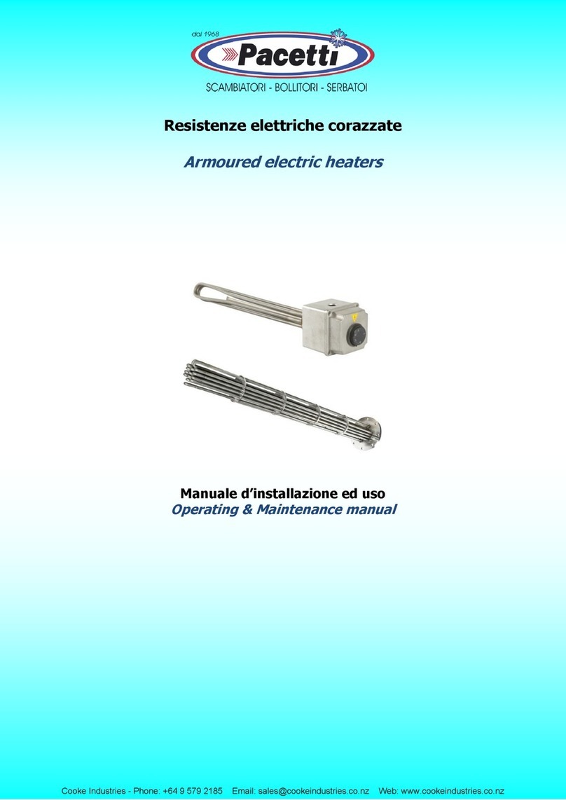 Pacetti BME Installation and operation manual