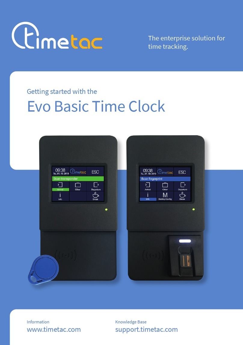 timetac Evo Basic User manual