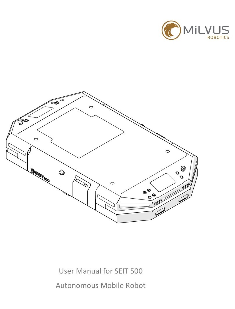 Milvus Robotics SEIT 500 User manual