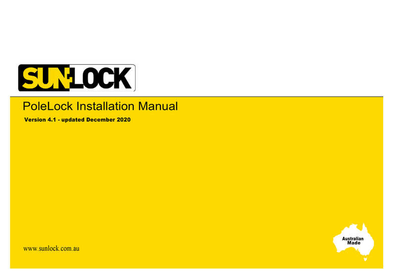 SunLock PoleLock User manual