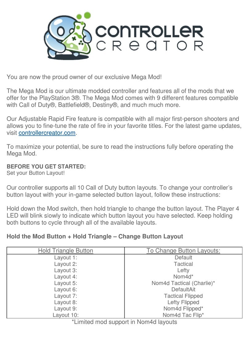Controller Creator Mega Mod User manual
