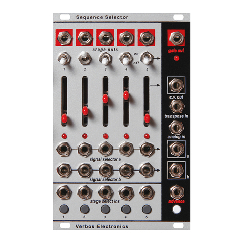 Verbos Electronics Sequence Selector User manual