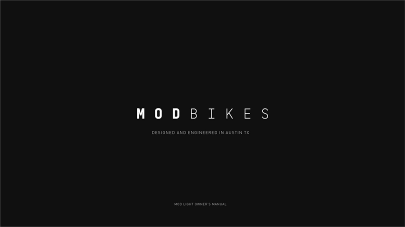 MOD BIKES LIGHT User manual