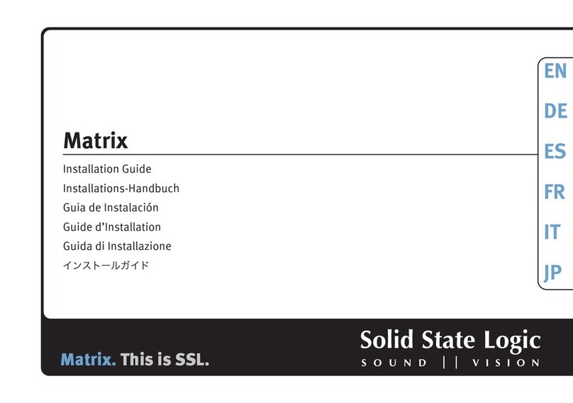 Solid State Logic Matrix User manual