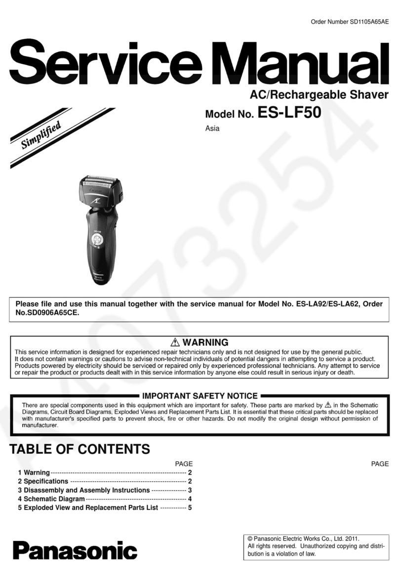 Panasonic ES-LF50 User manual
