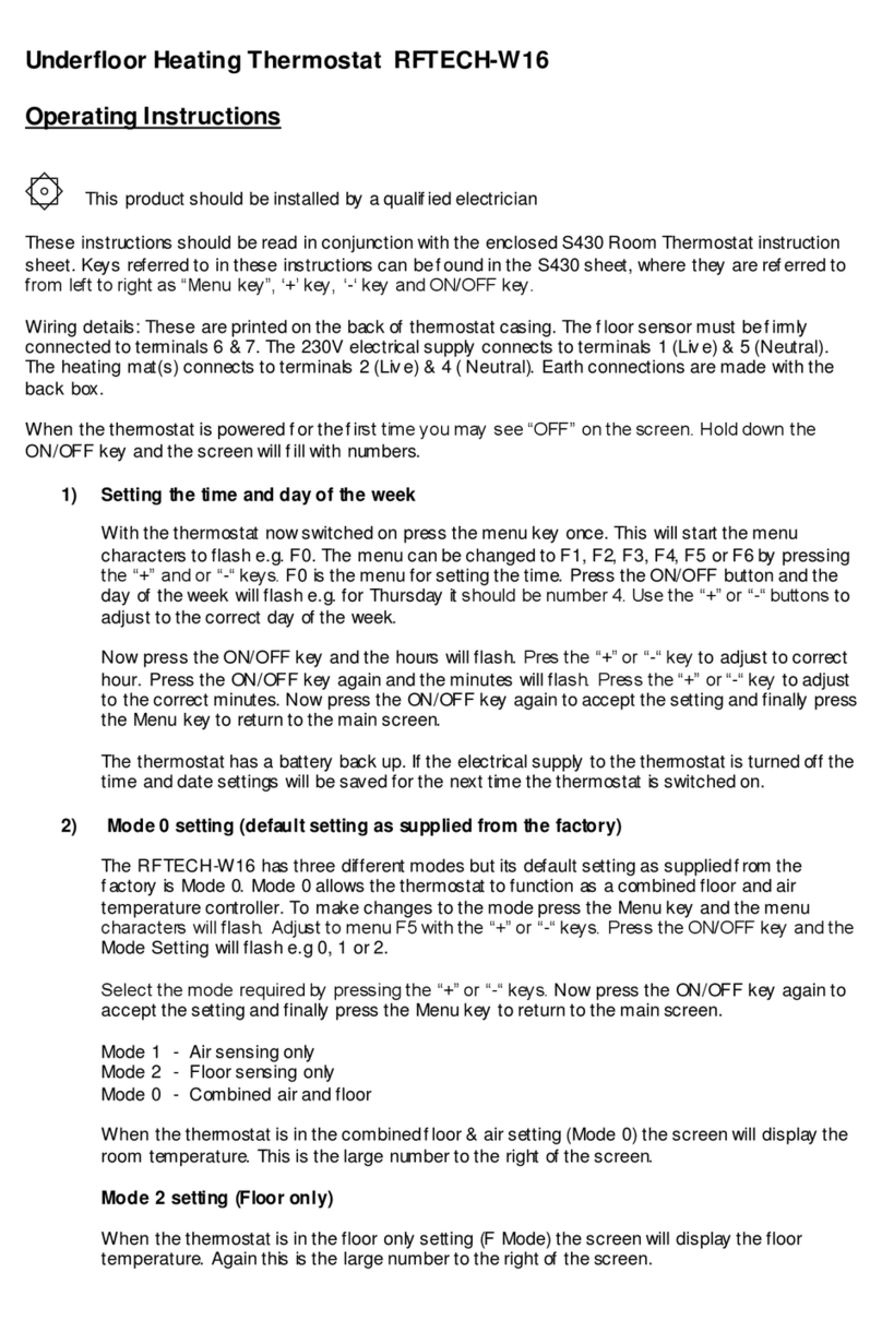 RF Tech W16 User manual