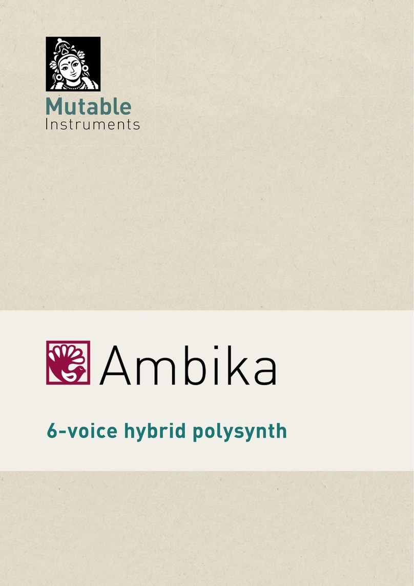 Mutable Instruments ambika User manual