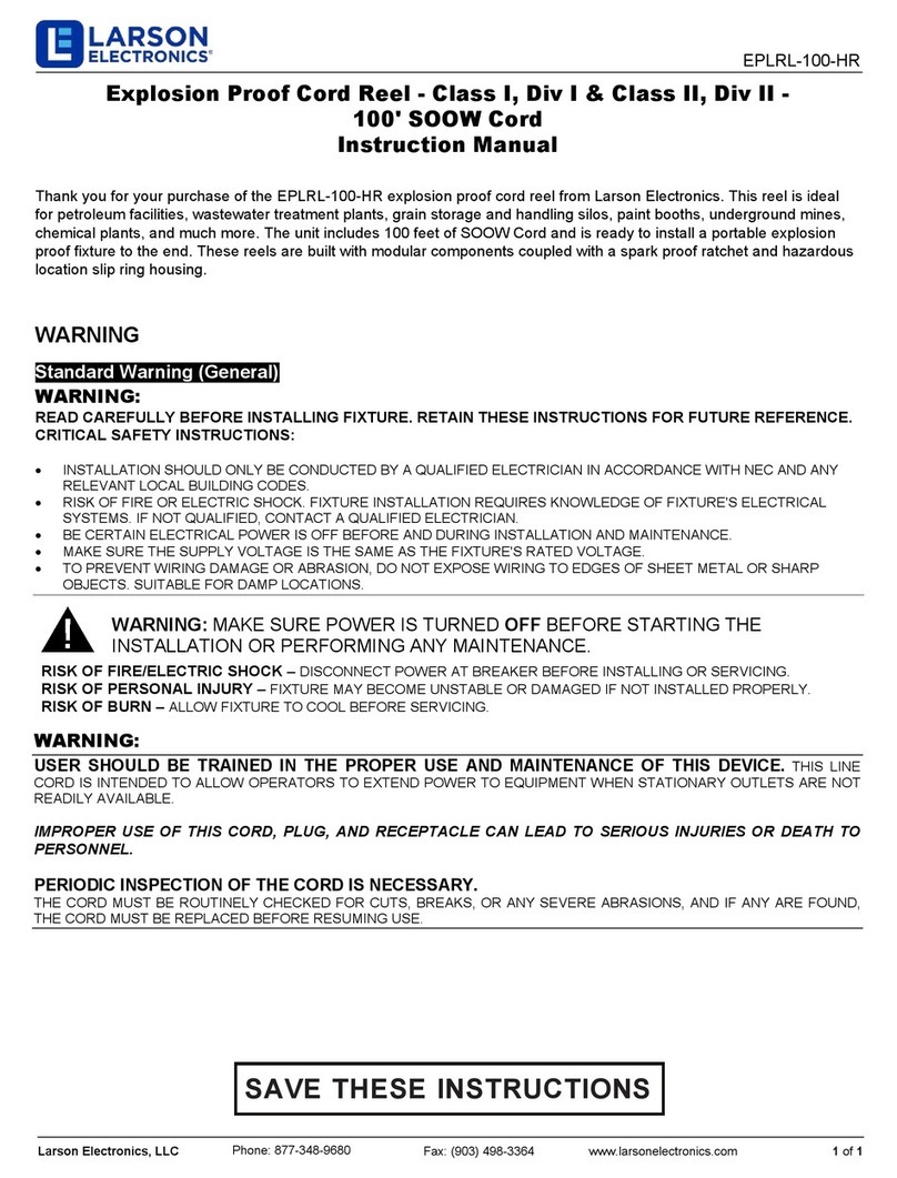 Larson Electronics EPLRL-100-HR User manual