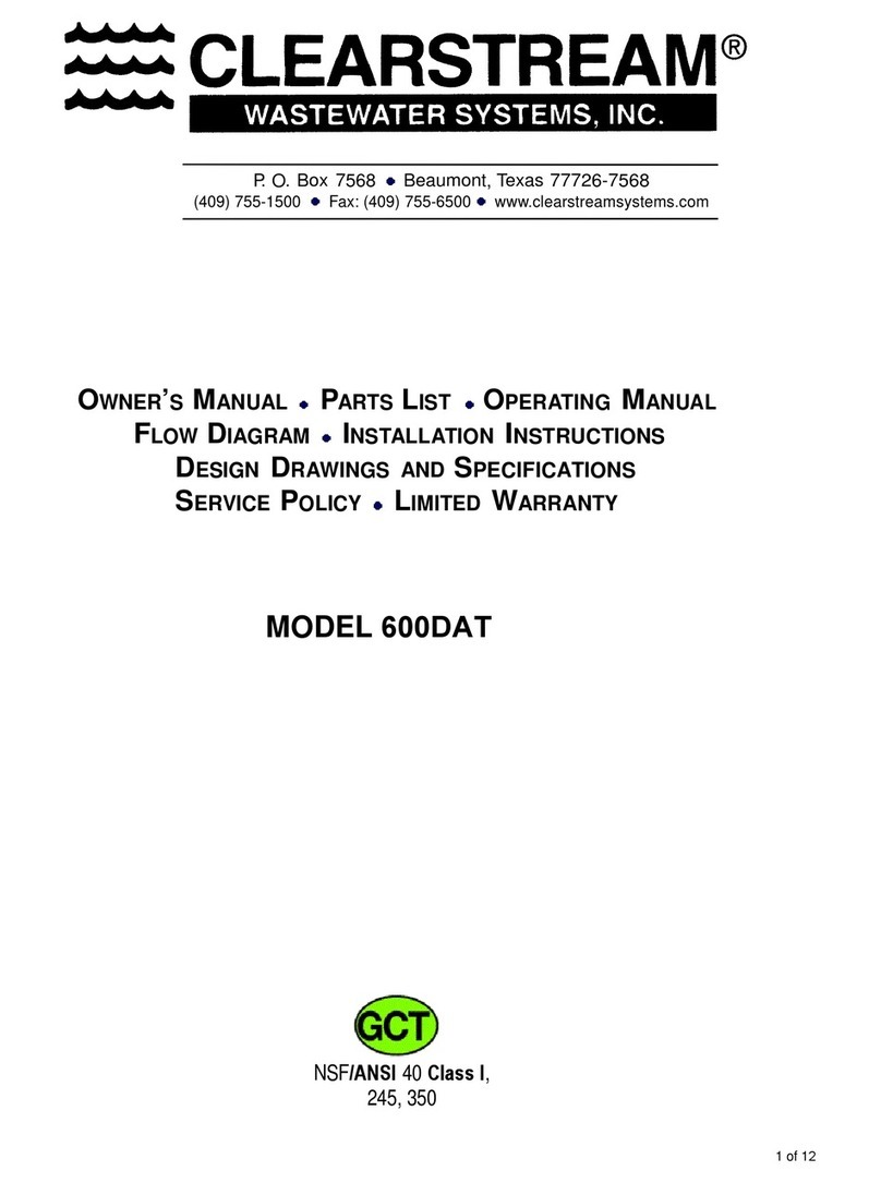 ClearStream 600DAT User manual