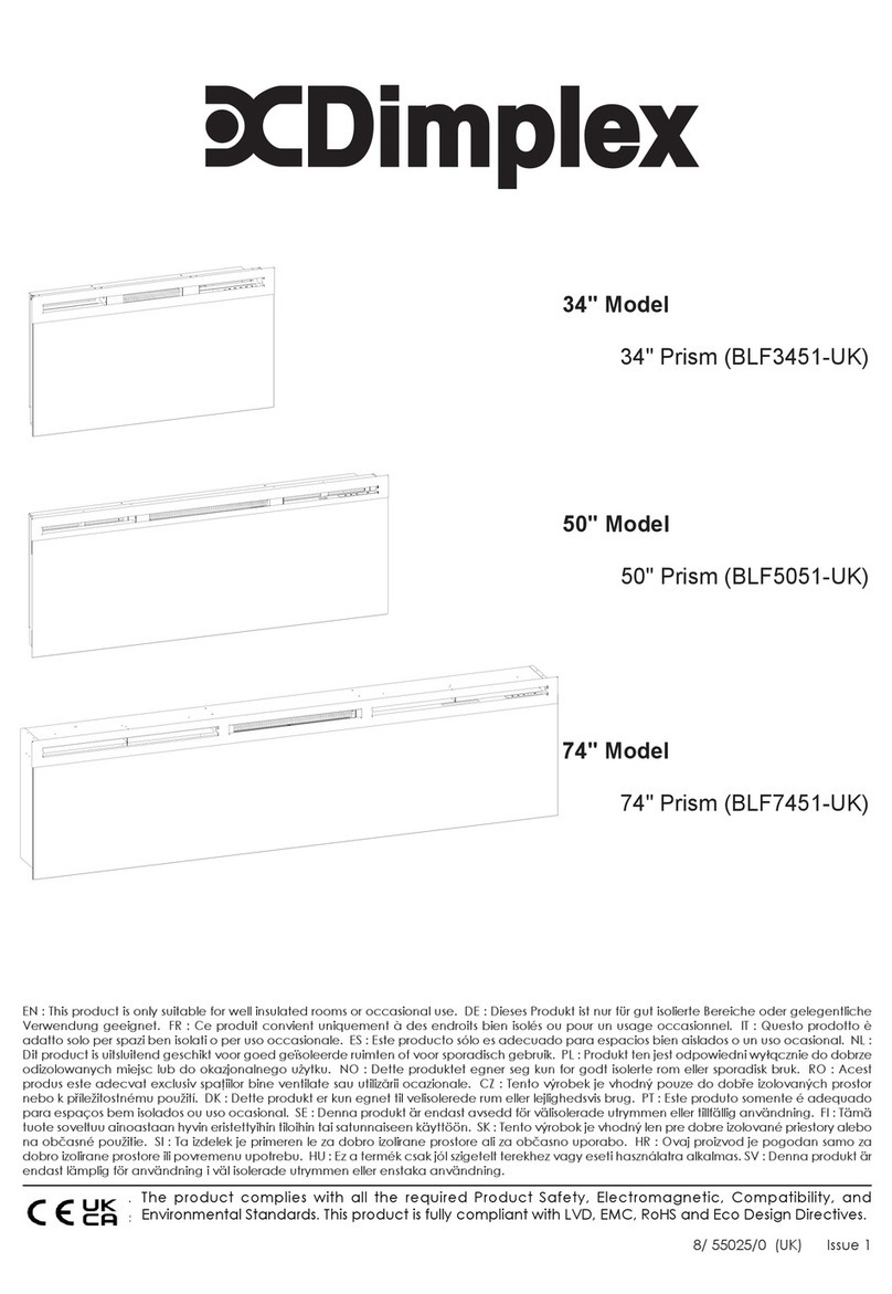 Dimplex PRISM 34 User manual Dimplex PRISM 34 User manual