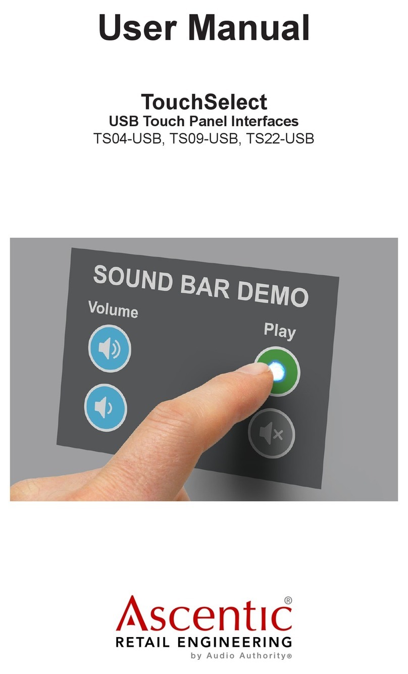 Ascentic TouchSelect User manual