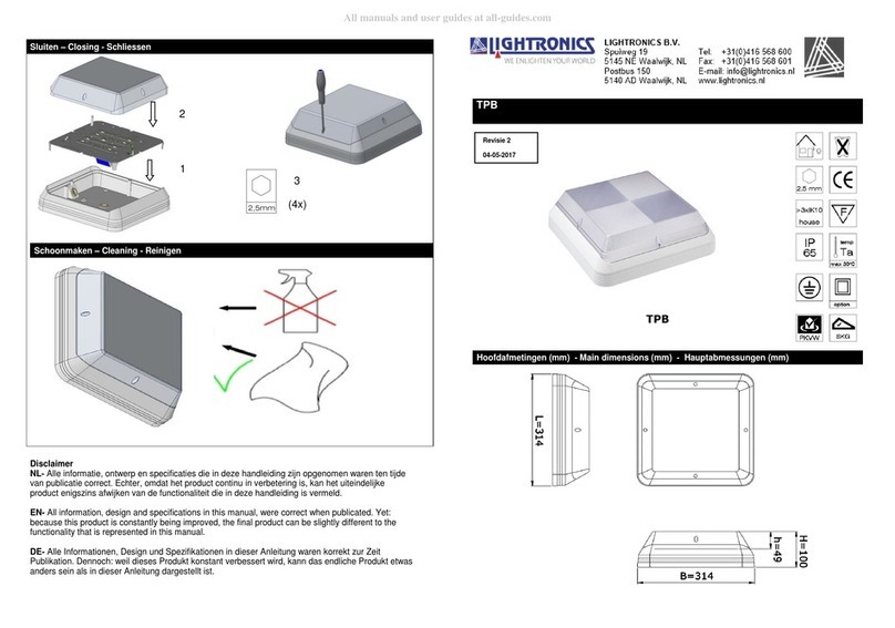 Lightronics TPB User manual