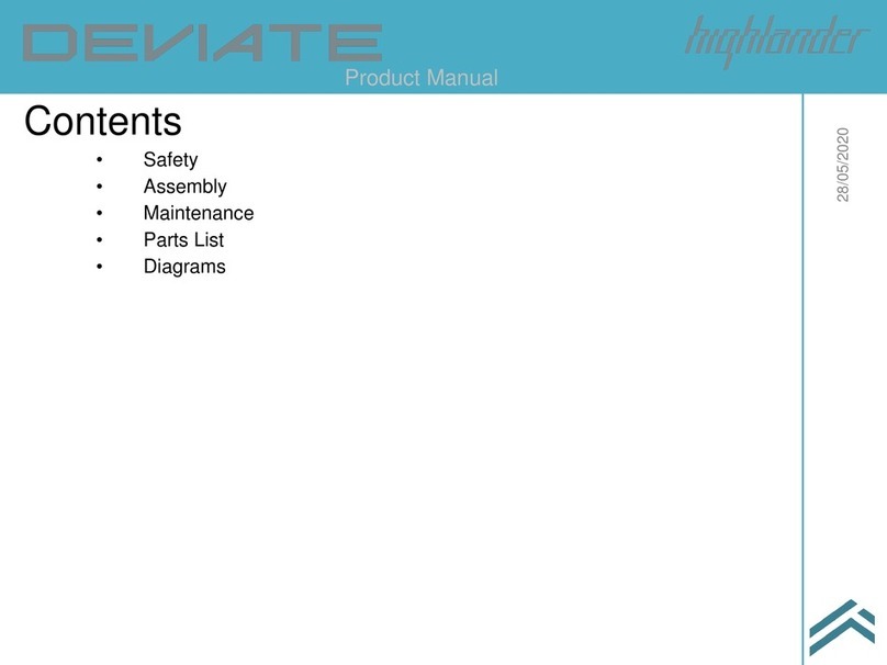 DEVIATE highlander User manual