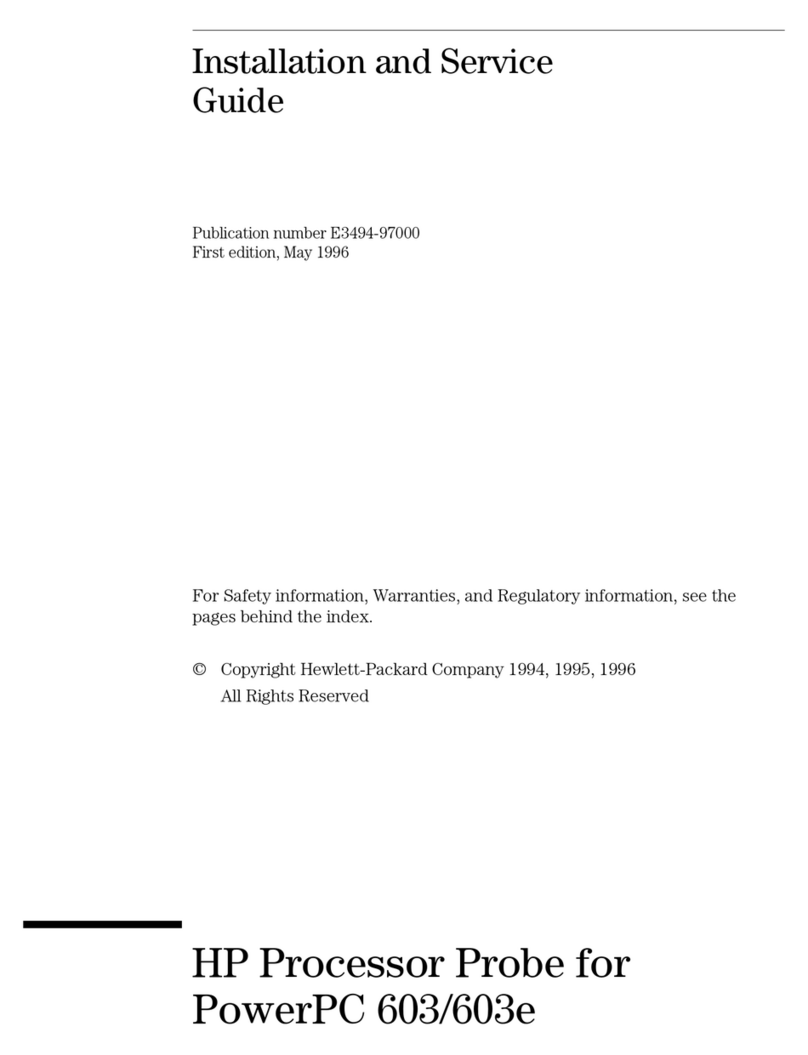 HP E3494A Installation and maintenance instructions