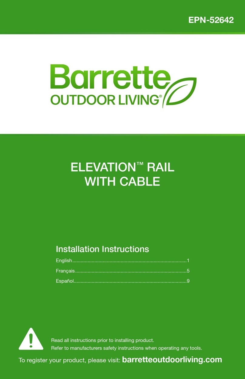 Barrette ELEVATION User manual
