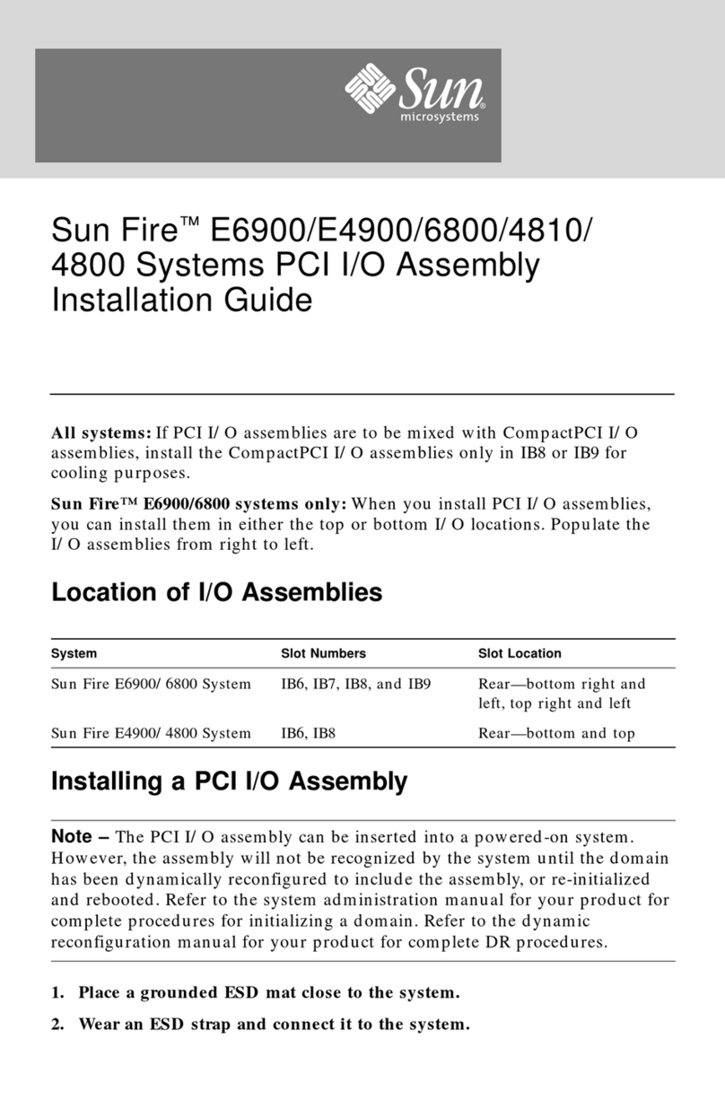 Sun Microsystems Sun Fire E6900 User manual Sun Microsystems Sun Fire E6900 User manual