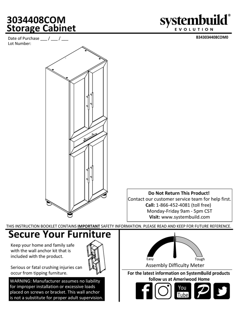 Ameriwood HOME systembuild 3034408COM User manual
