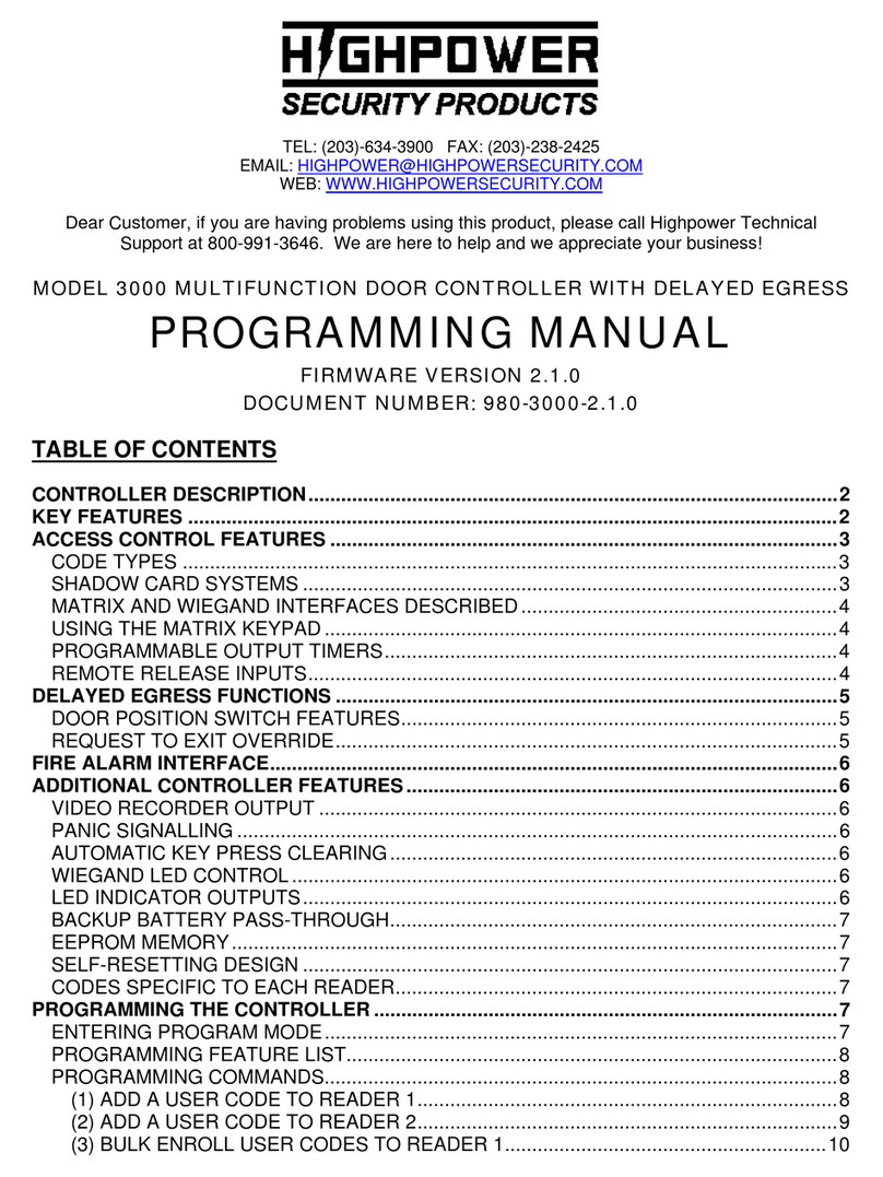High Power 3000 Owner's manual
