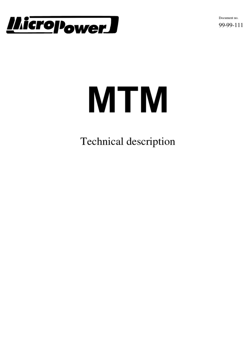 MICRO-POWER MTM Parts list manual