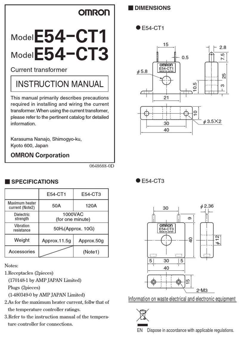 Omron E54-CT1 User manual