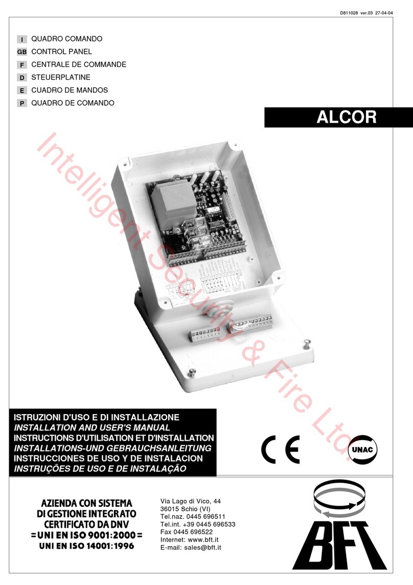 BFT ALCOR User manual