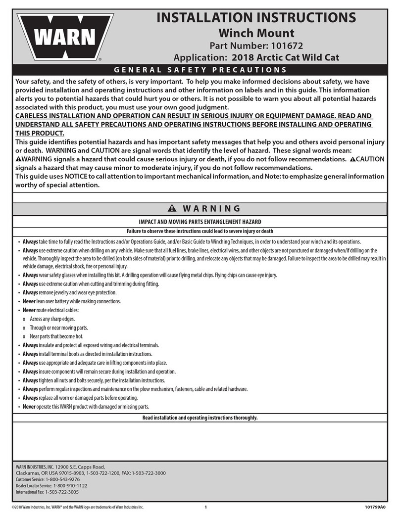 Warn 101672 User manual