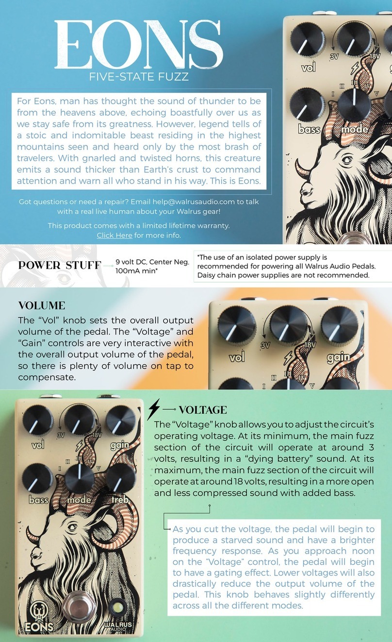 Walrus Audio Eons User manual