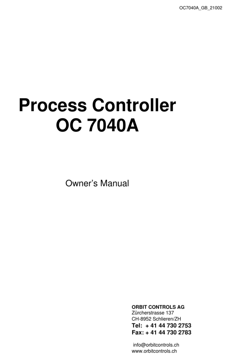 Orbit Controls OC 7040A User manual Orbit Controls OC 7040A User manual