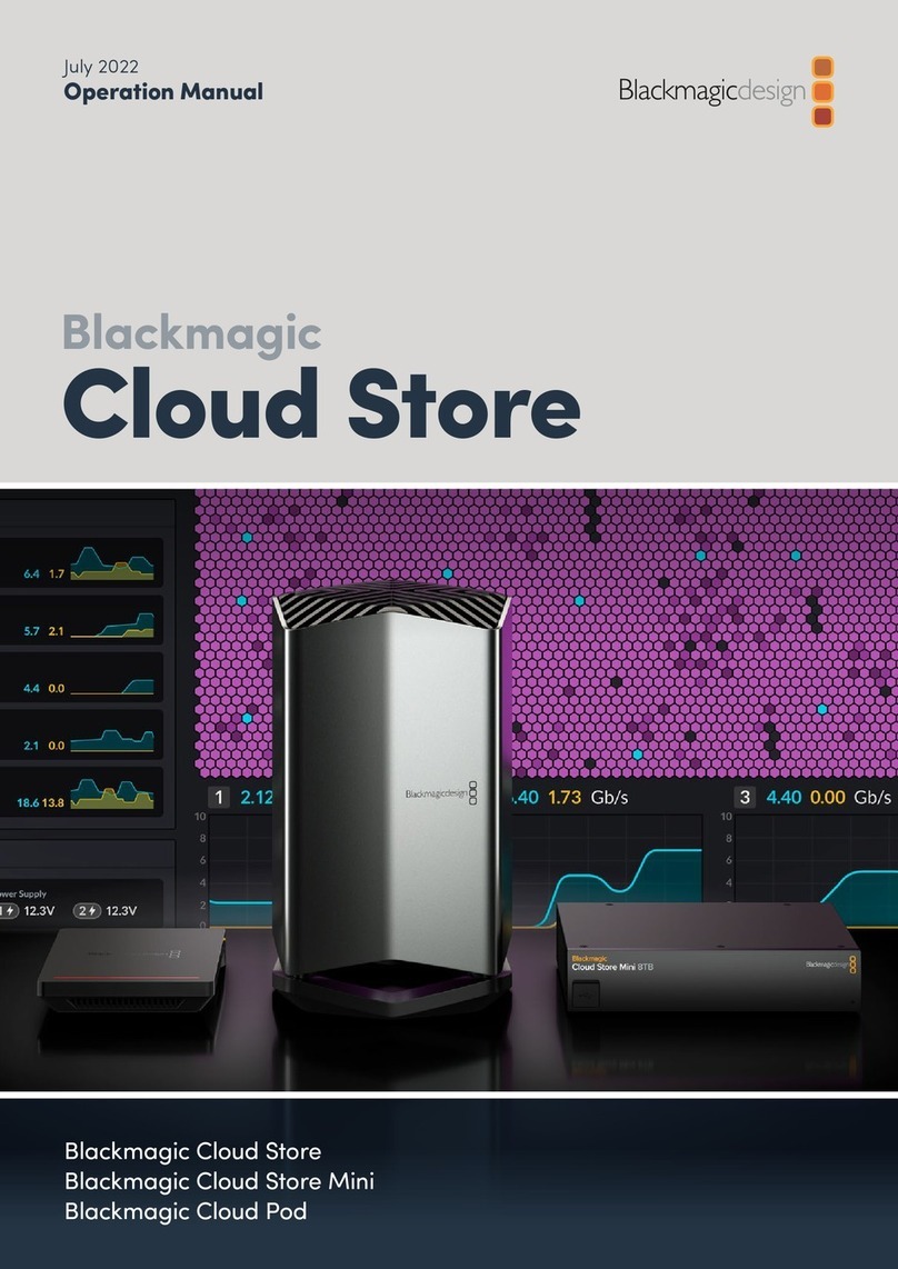 Blackmagic Cloud Store User manual
