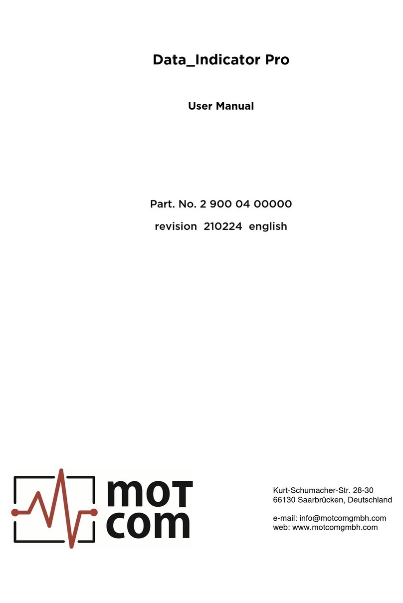 Motcom Data Indicator Pro User manual