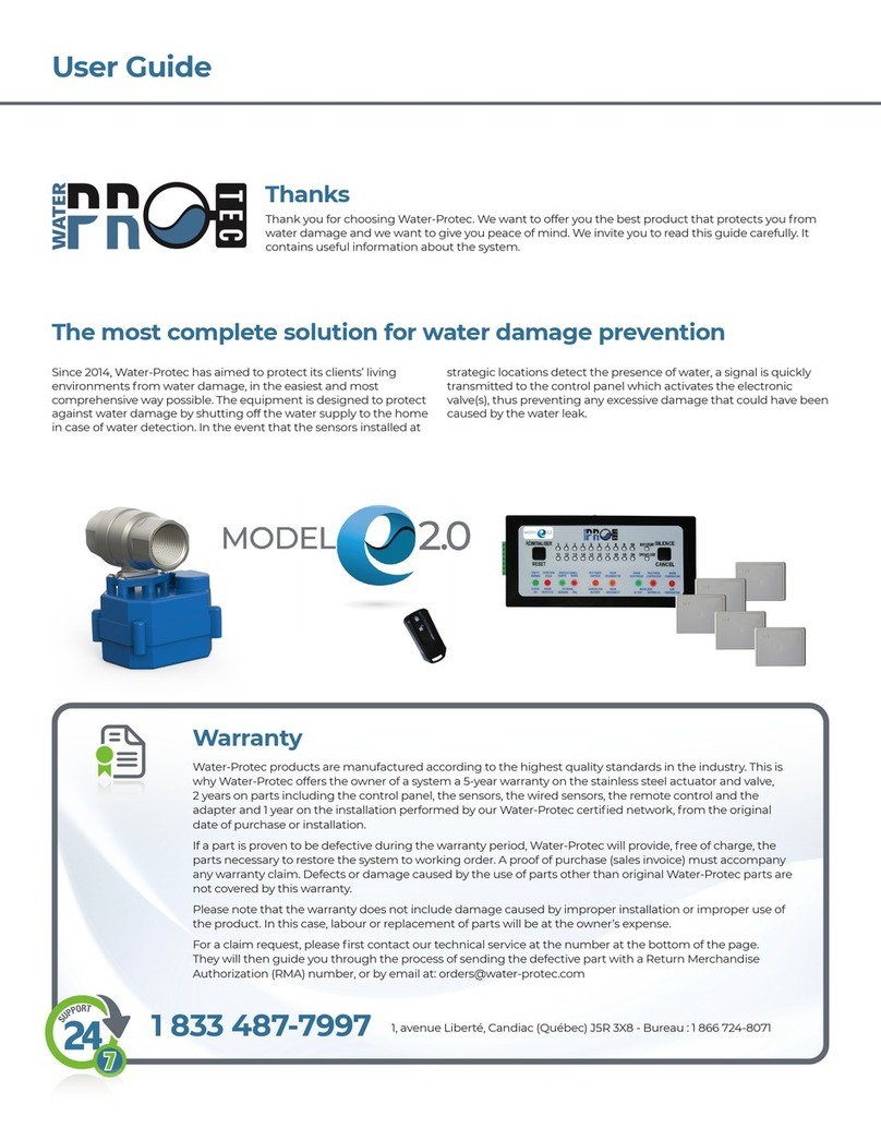 Water Protec E 2.0 User manual