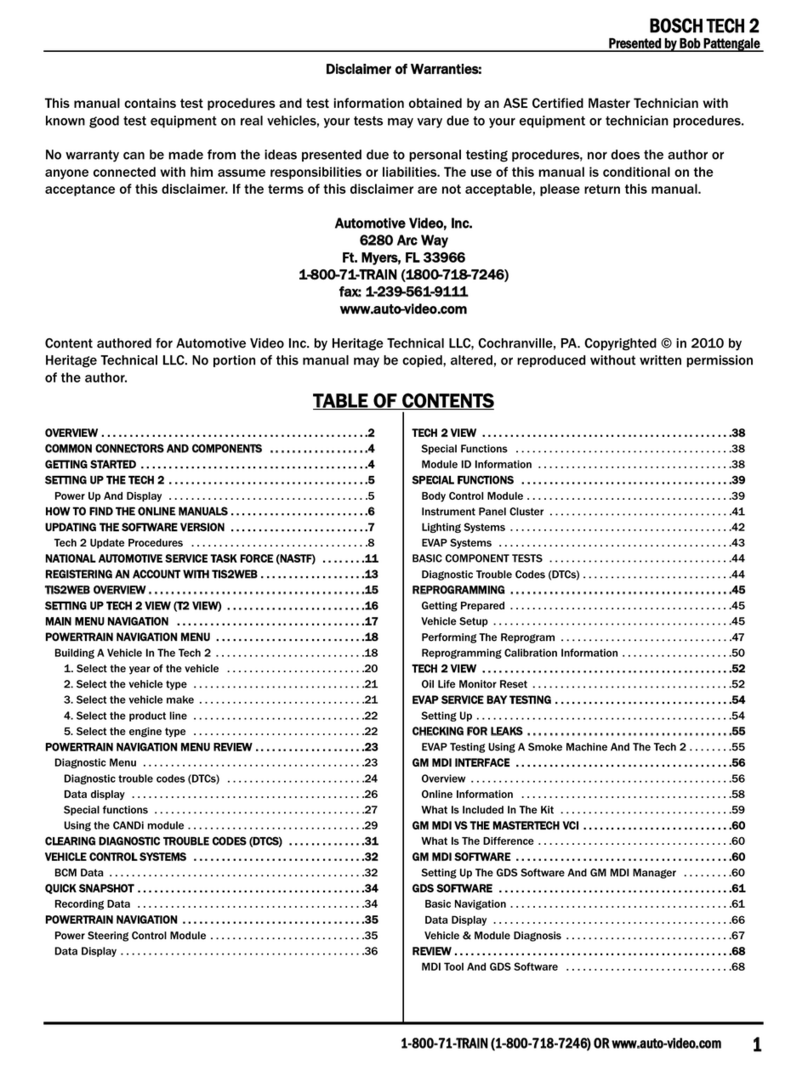 Bosch TECH 2 User manual
